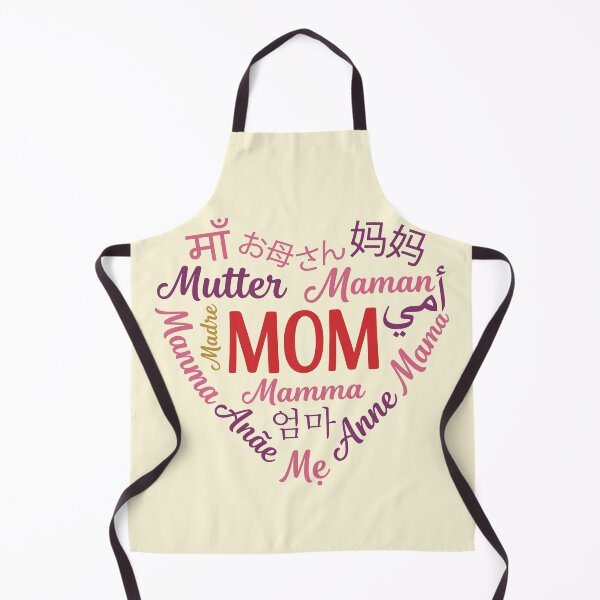 Item preview, Mom in Multiple Language in Heart Shape Valentine designed and sold by Imaginationbeyond.