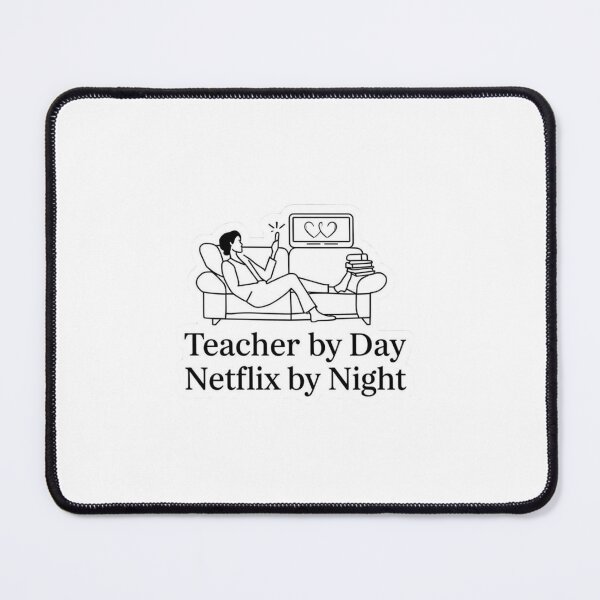 Item preview, Teacher Sticker - Netflix Night Funny Gift designed and sold by OrikuStudio.
