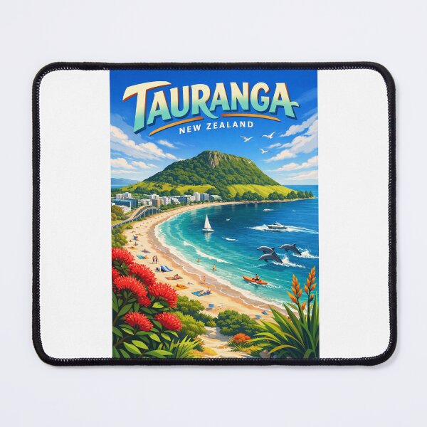 Item preview, Tauranga Coastline – Mount Maunganui, Beachfront Living & Dolphins designed and sold by Aryabek.
