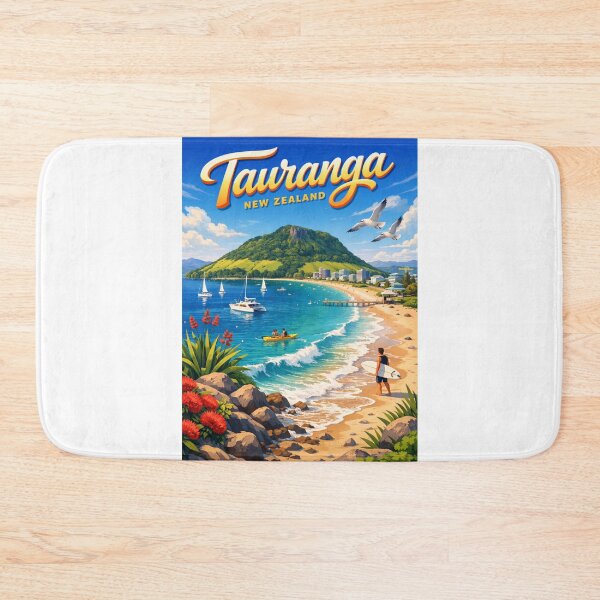 Item preview, Tauranga Beach Escape – Mount Maunganui, Surfing and Bay of Plenty Views designed and sold by Aryabek.