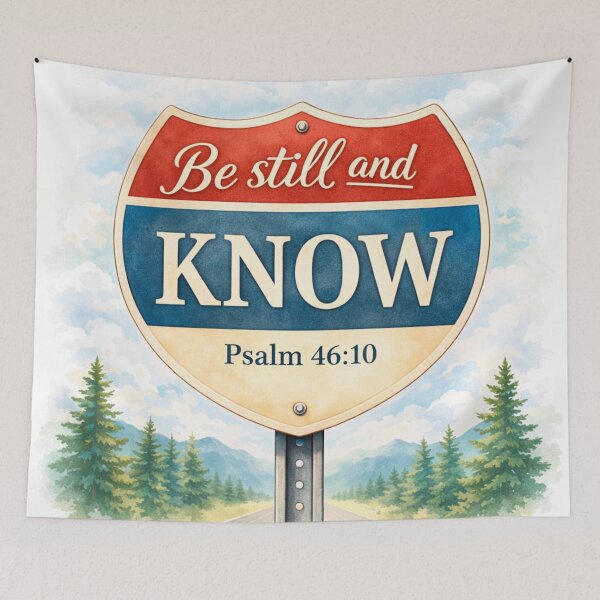 Item preview, Be Still & Know – Inspirational Christian Art designed and sold by Avara-Creative.