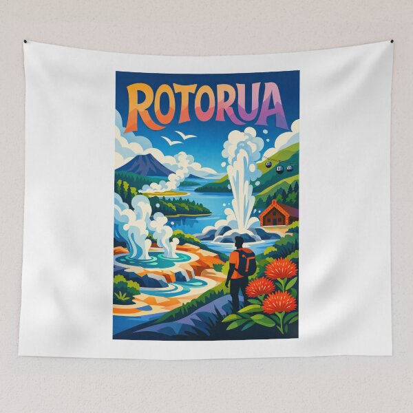 Item preview, Rotorua Geothermal Wonderland – Pohutu Geyser, Māori Culture & Lakes District designed and sold by Aryabek.