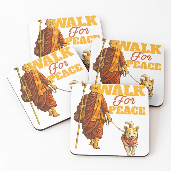 Item preview, Peace Walking Monks and Aloka Dog Walk for Peace Men Women  designed and sold by JaidyKris.