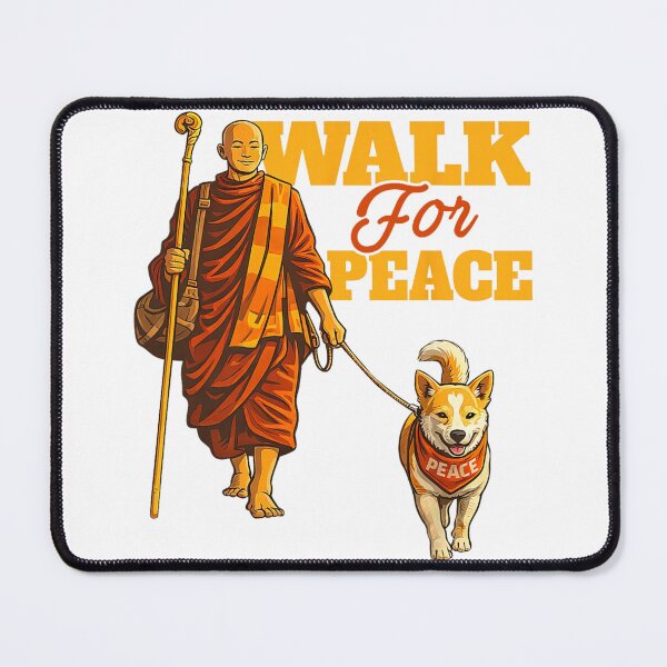 Item preview, Peace Walking Monks and Aloka Dog Walk for Peace Men Women designed and sold by JaidyKris.
