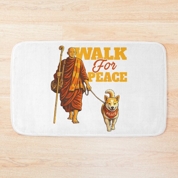Item preview, Peace Walking Monks and Aloka Dog Walk for Peace Men Women  designed and sold by JaidyKris.
