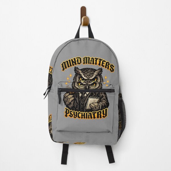 Item preview, Mind Matters Psychiatry Owl – Mental Health Professional Illustration designed and sold by ClinicalHubs.