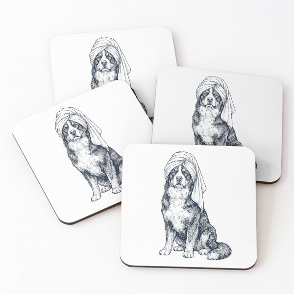 Item preview, Bernese Mountain Dog Spa Bath Dog Mom Dad designed and sold by DoodleTortle.