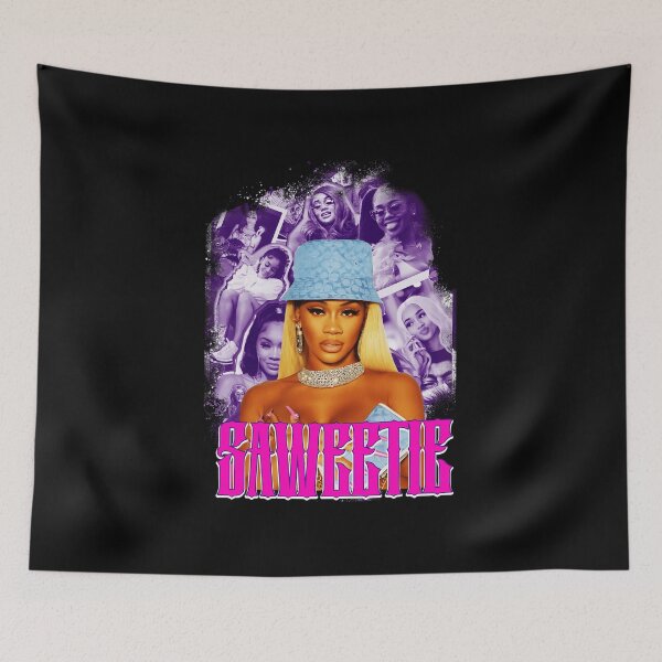 Item preview, Saweetie Rapper Purple Bootleg designed and sold by evilspecialist.