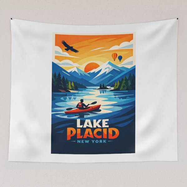 Item preview, Lake Placid Kayak Vista – Adirondacks, Mirror Lake and New York Adventure designed and sold by Aryabek.
