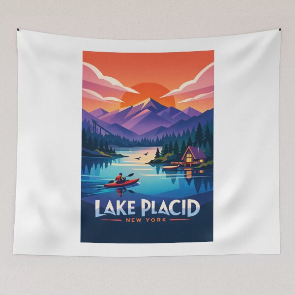 Item preview, Lake Placid Sunset Lodge – Whiteface Mountain & Adirondack Alpine Retreat designed and sold by Aryabek.