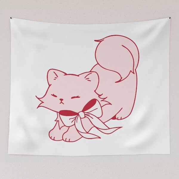 Item preview, Stretching Princess Pink Cat  designed and sold by AnimaliaStar.