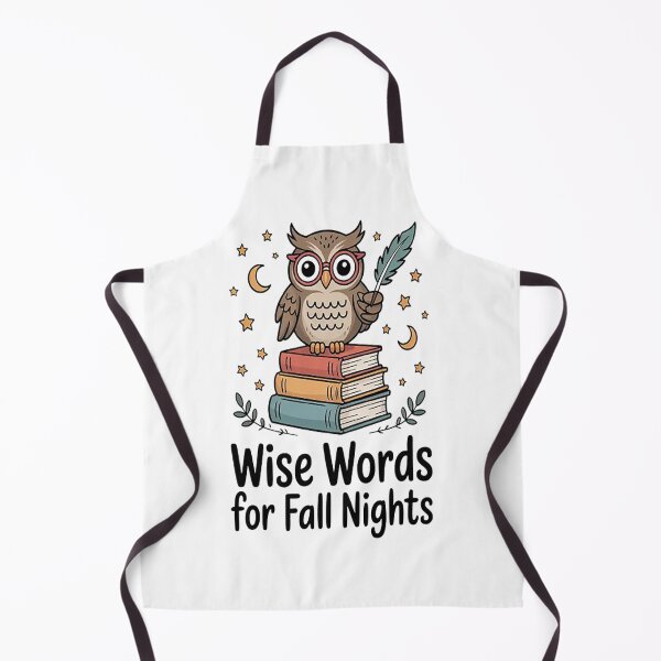 Item preview, Owls Wisdom Wise Words For Fall Nights Topic Bookish designed and sold by TheRetroStyle.
