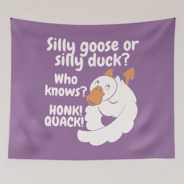 Item preview, Silly Goose Or Silly Duck? Who Knows? Honk! Quack!  designed and sold by HugSomeNettles.