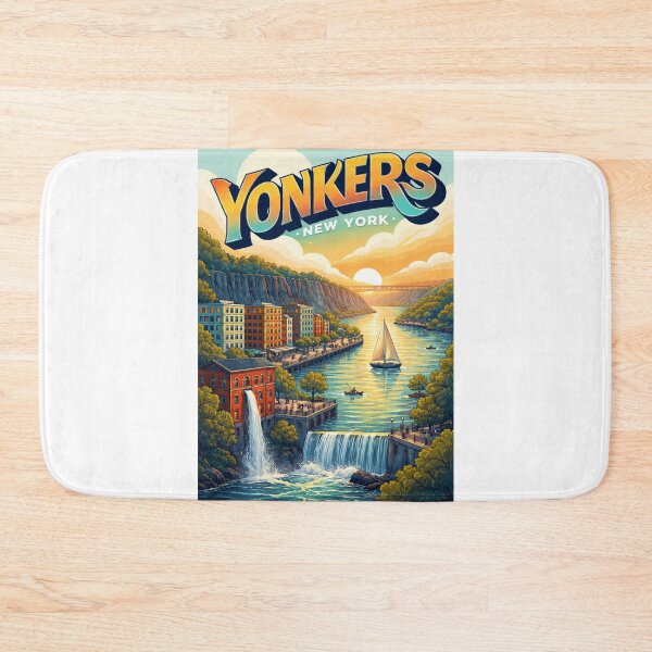 Item preview, Yonkers Waterfront at Sunset – Hudson River Promenade & New York Charm designed and sold by Aryabek.