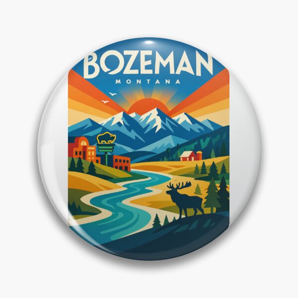 Item preview, Bozeman Montana Valley Sunrise – Gallatin Range & Yellowstone Gateway designed and sold by Aryabek.