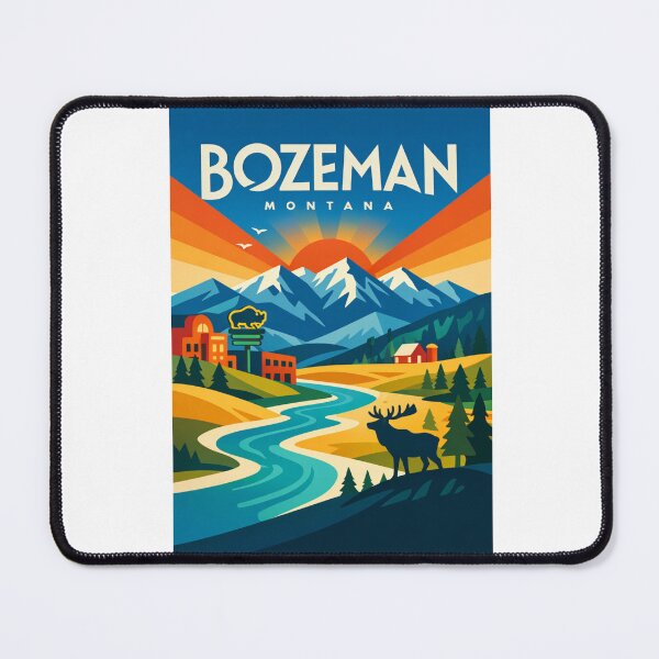 Item preview, Bozeman Montana Valley Sunrise – Gallatin Range & Yellowstone Gateway designed and sold by Aryabek.