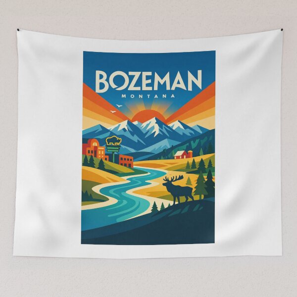 Item preview, Bozeman Montana Valley Sunrise – Gallatin Range & Yellowstone Gateway designed and sold by Aryabek.