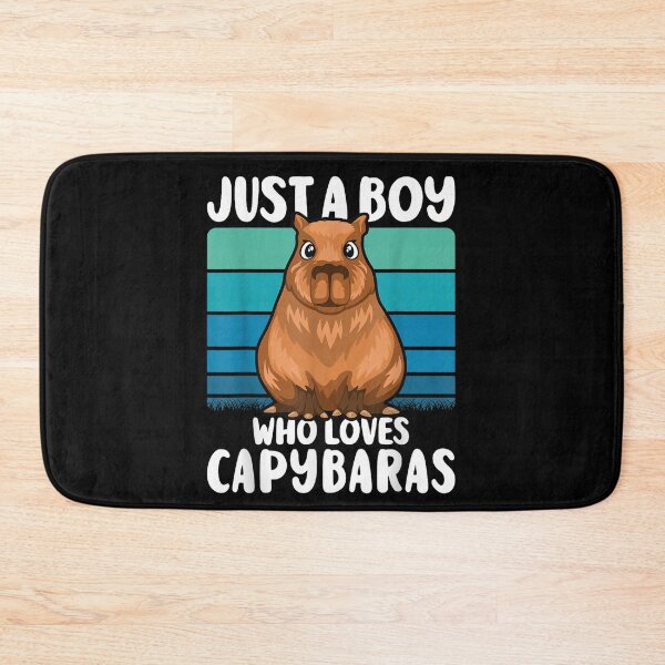 Item preview, Just A Boy Who Loves Capybaras Art for Men Women Kids , Capybara Gift Lover  designed and sold by DZIRI NAJAT.