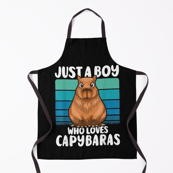 Item preview, Just A Boy Who Loves Capybaras Art for Men Women Kids , Capybara Gift Lover designed and sold by DZIRI NAJAT.