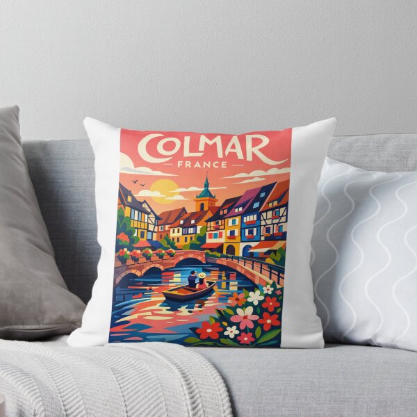 Item preview, Colmar France Canal Romance – Alsace Half-Timbered Charm at Sunset designed and sold by Aryabek.