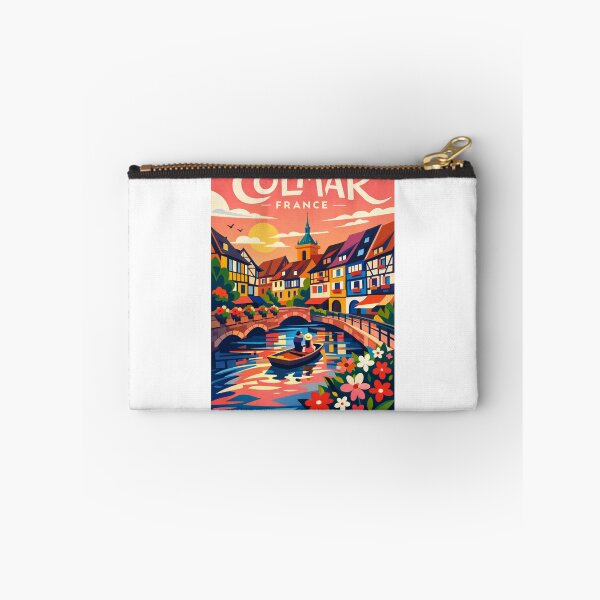 Item preview, Colmar France Canal Romance – Alsace Half-Timbered Charm at Sunset designed and sold by Aryabek.