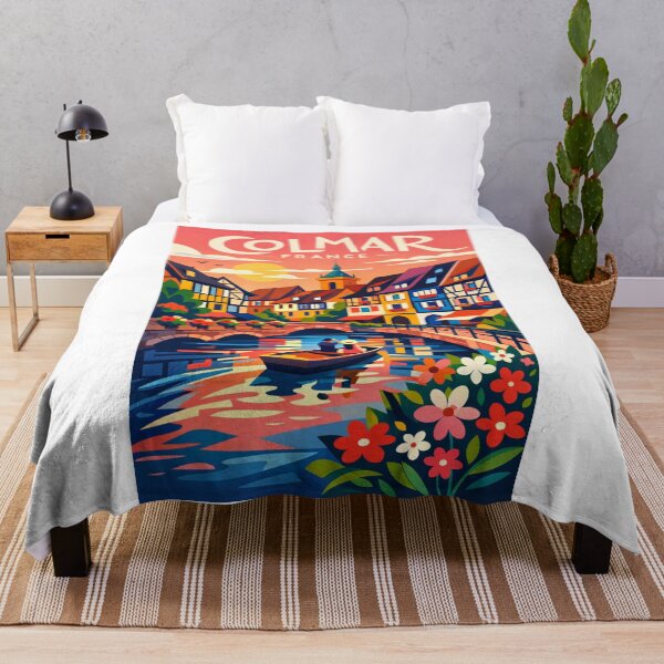 Item preview, Colmar France Canal Romance – Alsace Half-Timbered Charm at Sunset designed and sold by Aryabek.