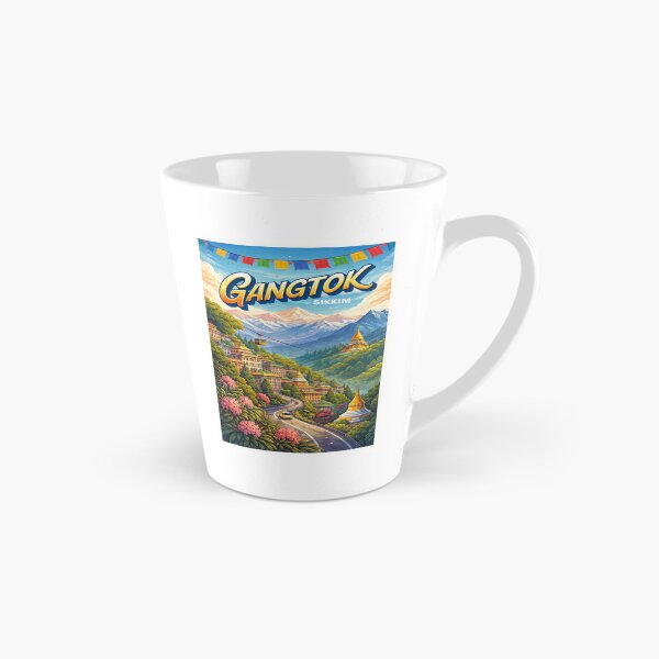 Item preview, Gangtok Himalayan Skyline – Monasteries, Mountains & Sikkim Charm designed and sold by Aryabek.