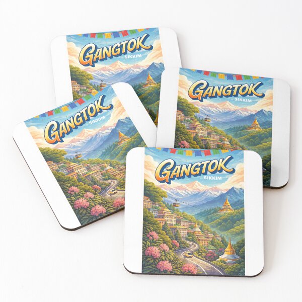 Item preview, Gangtok Himalayan Skyline – Monasteries, Mountains & Sikkim Charm designed and sold by Aryabek.