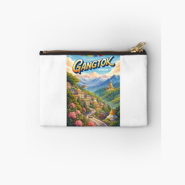 Item preview, Gangtok Himalayan Skyline – Monasteries, Mountains & Sikkim Charm designed and sold by Aryabek.