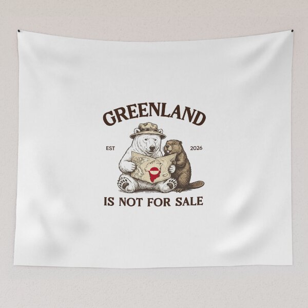 Item preview, Greenland Isn’t For Sale Political Statement Greenland Bear designed and sold by Elenafatulla.