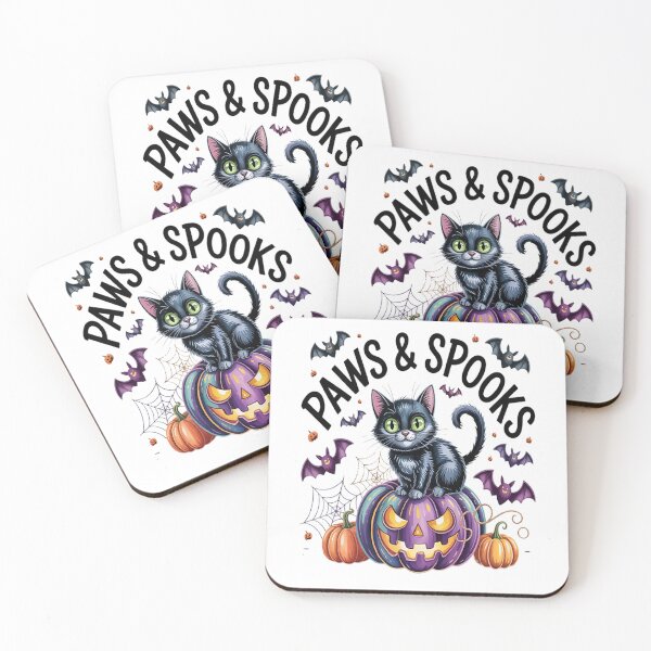 Item preview, Paws Spooks Enchanting Halloween Vibes Cat Lover designed and sold by TheRetroStyle.