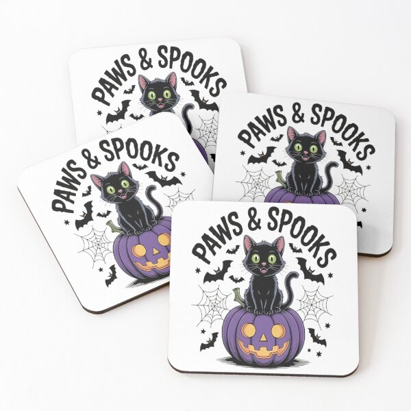 Item preview, Paws Spooks Halloween Whiskers And Webs Topic Halloween Cat Lover designed and sold by TheRetroStyle.