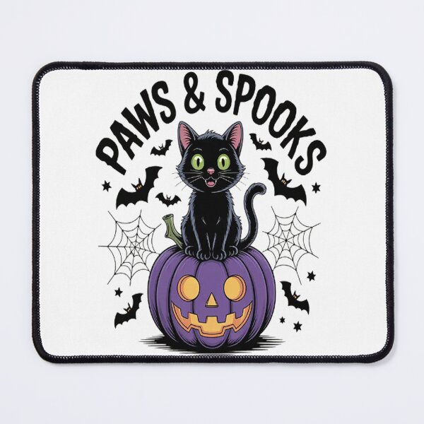 Item preview, Paws Spooks Halloween Whiskers And Webs Topic Halloween Cat Lover designed and sold by TheRetroStyle.