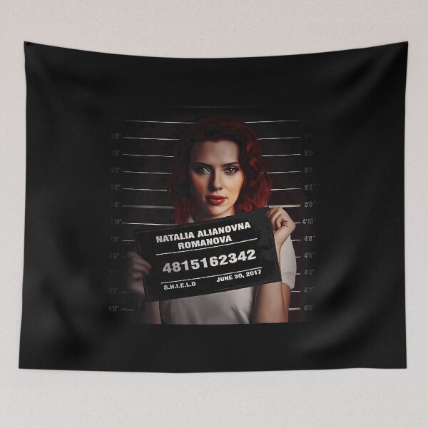 Item preview, Scarlett Johansson Mugshot Prison Style Artwork designed and sold by privatecolorles.