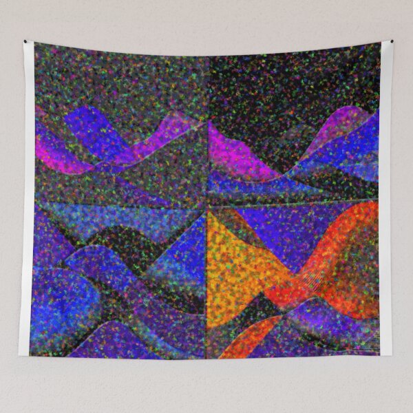 Item preview, four currents colorful reverie geometric abstract design designed and sold by SmashingDeals.