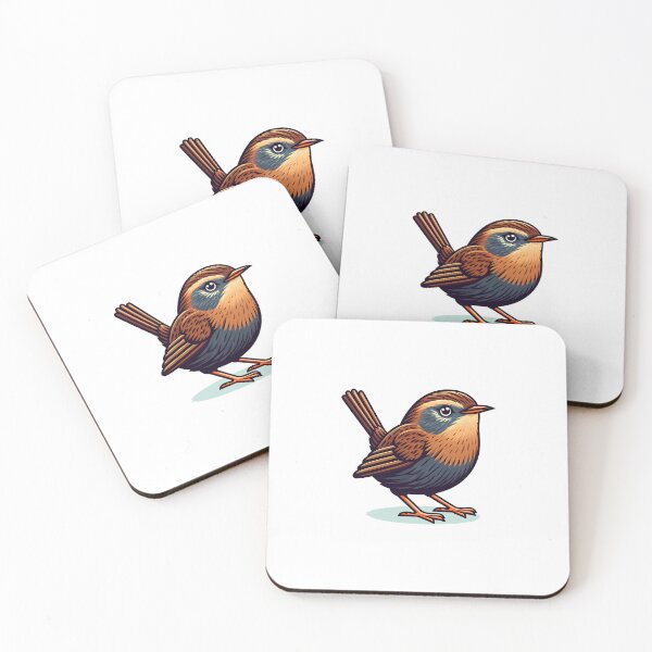 Item preview, Brown Wren Bird with Cocked Tail designed and sold by cave-canvas.