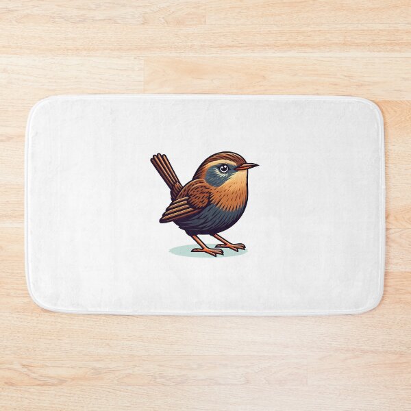 Item preview, Brown Wren Bird with Cocked Tail designed and sold by cave-canvas.