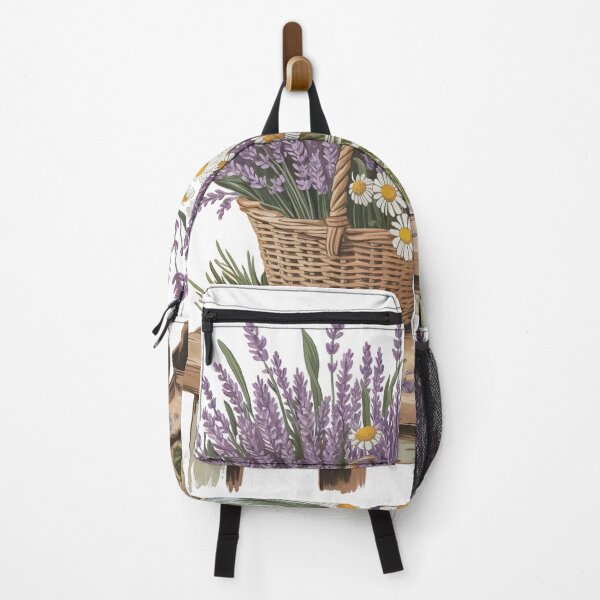 Item preview, Lavender & Chamomile Flower Market Art | Cottagecore Botanical Illustration designed and sold by Tamas Das.