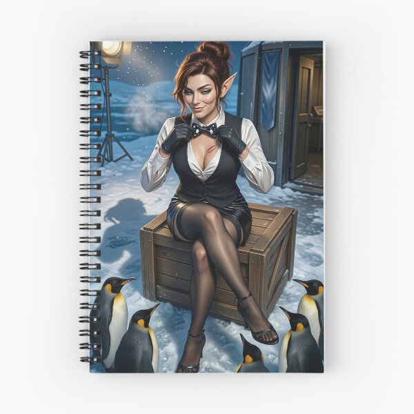 Item preview, Fortana with emperorpenguins in snow designed and sold by CathryneDelamort.