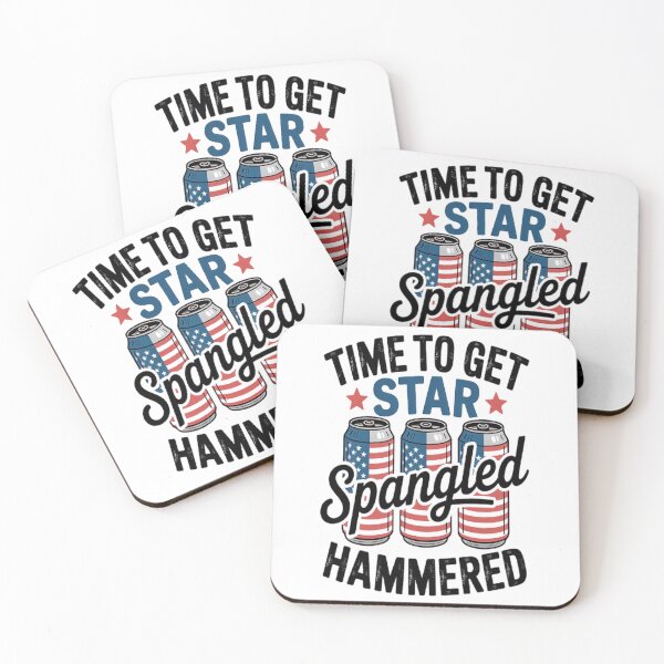 Item preview, Time To Get Star Spangled Hammered 4th of July designed and sold by TheRetroStyle.