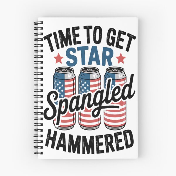 Item preview, Time To Get Star Spangled Hammered 4th of July designed and sold by TheRetroStyle.