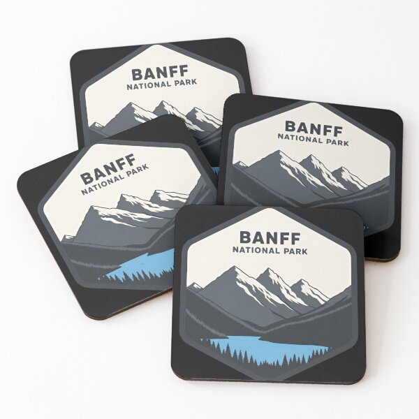 Item preview, Banff National Park Tranquil Lake Passage Surrounded by Alpine Giants designed and sold by Simsimah26Parks.