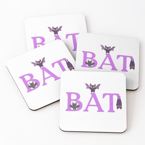 Item preview, Friendly Bat - Cute Bats On A Typography Adventure designed and sold by Love3Happy.