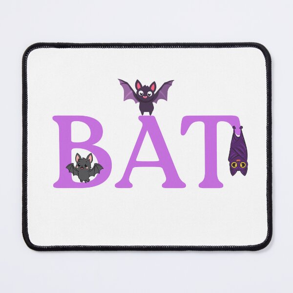 Item preview, Friendly Bat - Cute Bats On A Typography Adventure designed and sold by Love3Happy.
