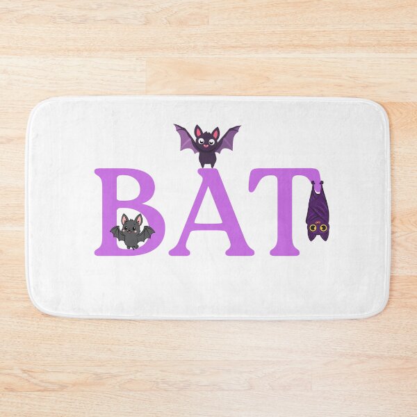 Item preview, Friendly Bat - Cute Bats On A Typography Adventure designed and sold by Love3Happy.