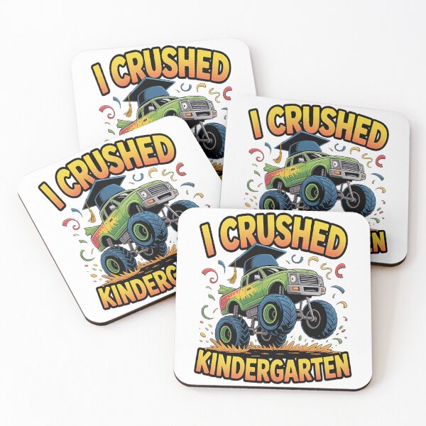 Item preview, Graduation Kindergarten Monster Truck Boys I Crushed Grad designed and sold by NicolaMail.