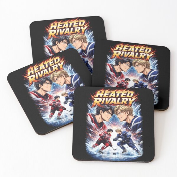 Item preview, Heated Rivalry Hockey Fan Art – Intense Ice Hockey Rivals Illustration designed and sold by TJprint.
