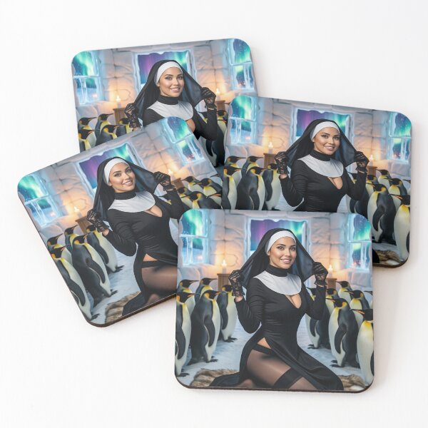 Item preview, Nun with Emperorpenguins in Ice Room designed and sold by CathryneDelamort.
