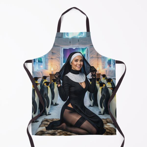 Item preview, Nun with Emperorpenguins in Ice Room designed and sold by CathryneDelamort.