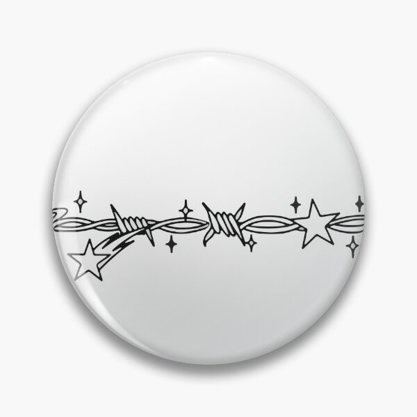 Item preview, Barbed Wire with Stars Illustration - Cute Yet Tough designed and sold by LifeParody.